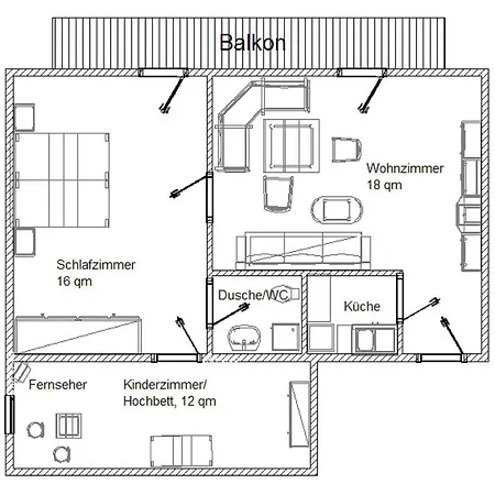 Gaestehaus Apfelbacher Appartamento *